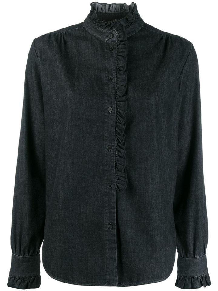 Dondup Relaxed-fit Ruffle Shirt - Black