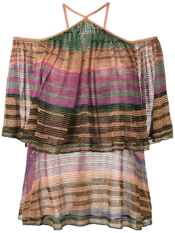 Knitted Blouse - Women - Acrylic/lurex/viscose - Pp, Yellow/orange, Acrylic/lurex/viscose, Cecilia Prado