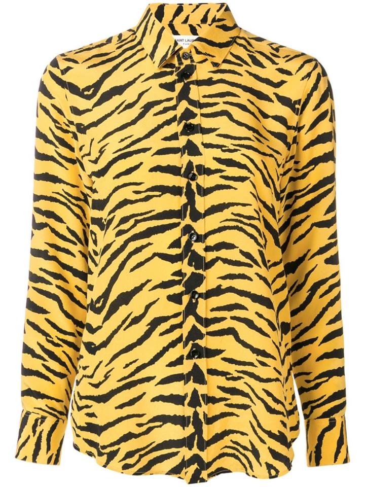 Saint Laurent Zebra Print Shirt - Yellow