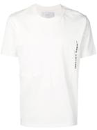 Heliot Emil Logo Print Crew Neck T-shirt - White