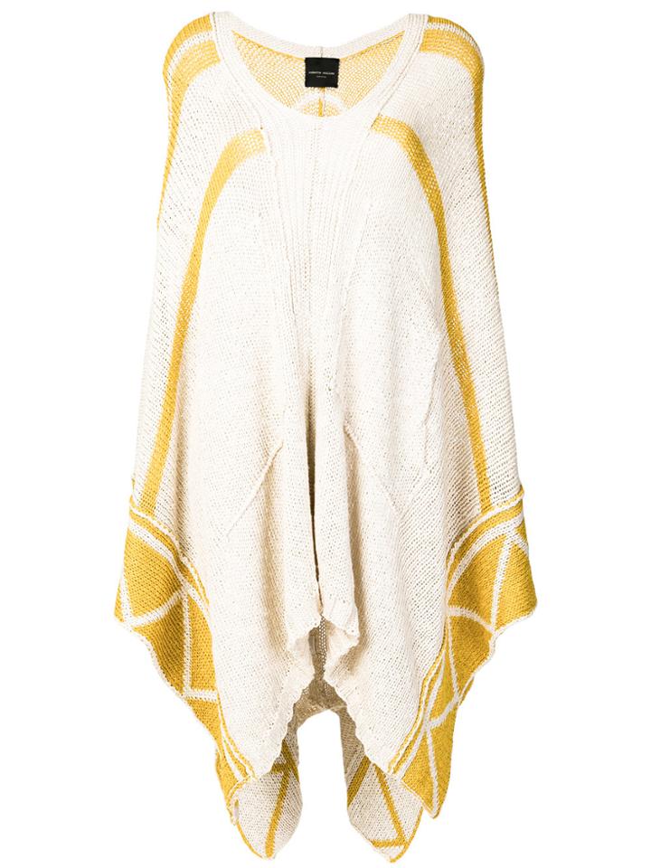 Roberto Collina Oversized Striped Long Sweater - Nude & Neutrals