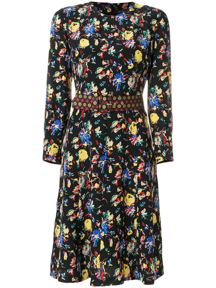 Etro Floral Print Dress - Black