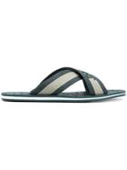Jimmy Choo Clive Crisscross Slide Sandals - Green