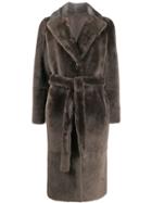Desa 1972 Soft Fur Coat - Grey