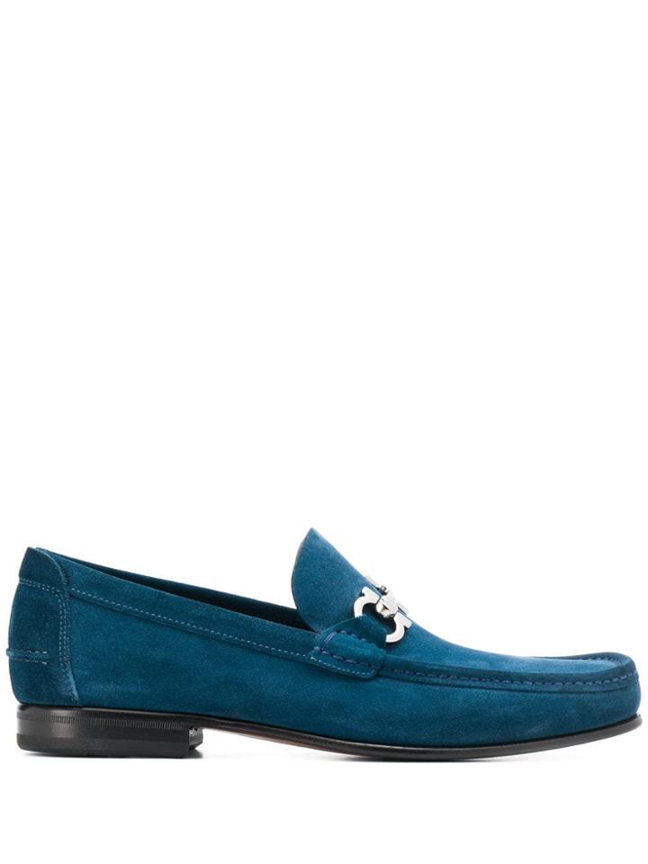 Salvatore Ferragamo Suede Loafers - Blue