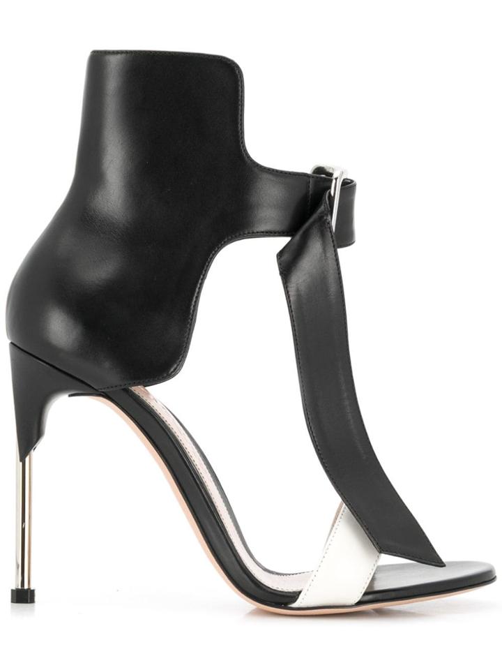 Alexander Mcqueen Pin Heel Sandals - Black