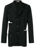 Comme Des Garçons Homme Plus Ripped Blazer - Black