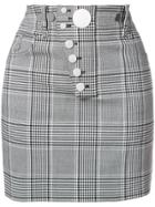 Alexander Wang Check Button Skirt - Black