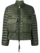 Moncler Flap Pocket Padded Jacket, Women's, Size: 4, Green, Cotton/feather Down/nylon