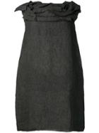 Stefano Mortari Ruffled Neck Dress - Black