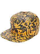 Bally Graffiti-print Cap - Yellow & Orange