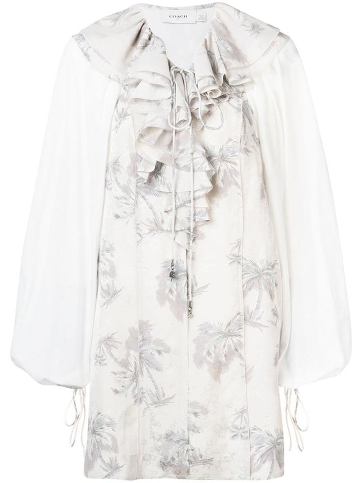 Coach Ruffled Collar Dress - Grey