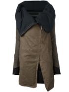 Isaac Sellam Experience Oversized Coat, Women's, Size: Medium, Green, Cotton/feather Down/lamb Skin/wool