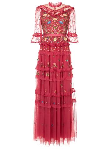 Needle & Thread Embroidered Long Dress