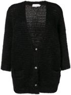 L'autre Chose Basic Buttoned Cardigan - Black