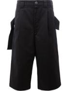 Maison Mihara Yasuhiro Loose-fit Cropped Trousers - Black