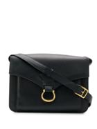 Céline Pre-owned 80-90's Foldover Top Box Shoulder Bag - Blue