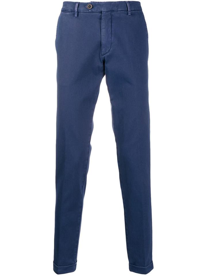 Al Duca D'aosta 1902 Turned Hem Trousers - Blue