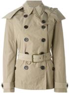 Burberry Short Trench Coat - Neutrals