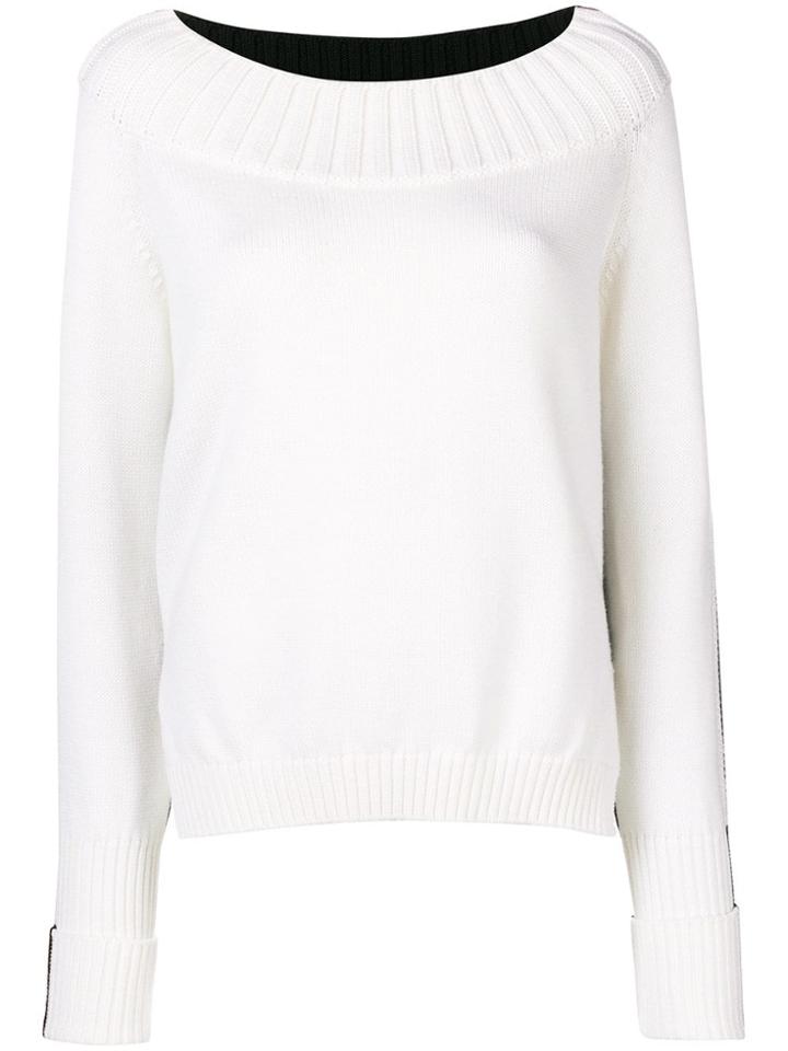 Zanone Boat Neck Jumper - White