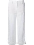Fabiana Filippi Cropped Straight-leg Trousers - White