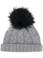 N.peal Cable Knit Hat - Grey