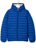 Save The Duck Kids Full Zip Puffer Jacket - Blue