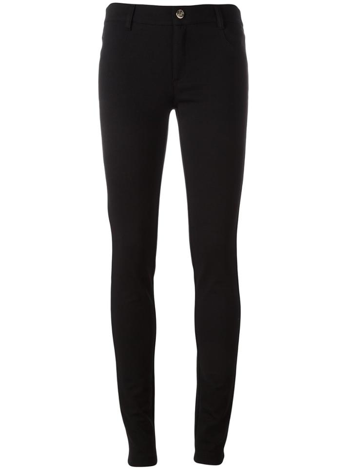 Versace Jeans Back Logo Skinny Trousers - Black