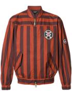 Vivienne Westwood Man Striped Bomber Jacket - Yellow & Orange