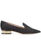 Nicholas Kirkwood Pearl Heel Slippers - Black