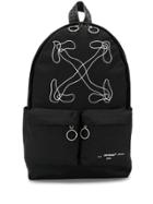 Off-white Abstract Arrows Backpack - Black