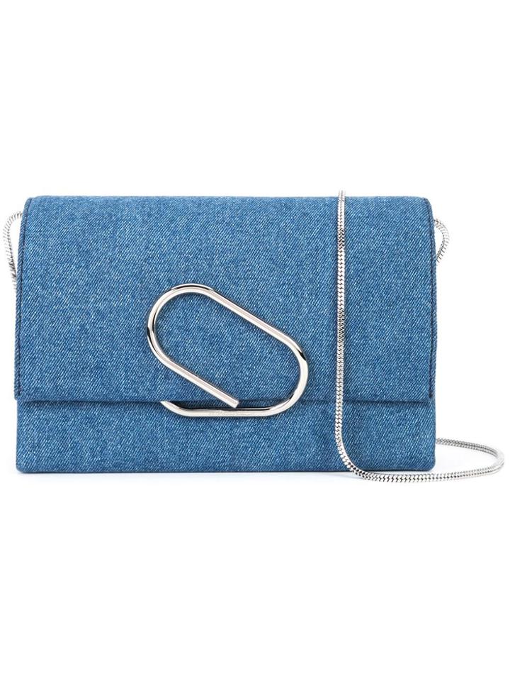 3.1 Phillip Lim Alix Soft Denim Clutch - Blue