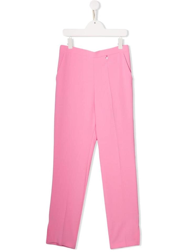 Elisabetta Franchi La Mia Bambina Teen Tailored Trousers - Pink