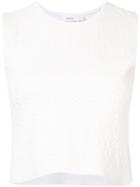 A.l.c. Perforated Decoration Tank, Women's, White, Nylon/rayon