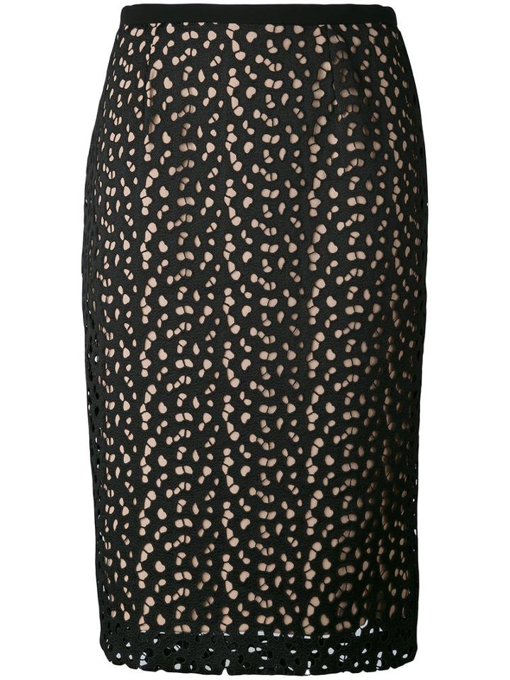 Max Mara Studio - Manila Skirt - Women - Silk/polyamide/polyester/acetate - 40, Black, Silk/polyamide/polyester/acetate