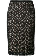 Max Mara Studio - Manila Skirt - Women - Silk/polyamide/polyester/acetate - 40, Black, Silk/polyamide/polyester/acetate