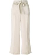Twin-set Tie Waist Trousers - Nude & Neutrals