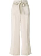 Twin-set Tie Waist Trousers - Nude & Neutrals