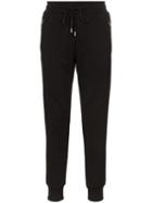 Dolce & Gabbana Dg Logo-embroidered Joggers - Black