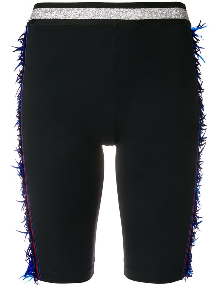 No Ka' Oi Sequin Side Stripe Shorts - Black