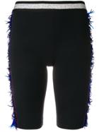 No Ka' Oi Sequin Side Stripe Shorts - Black