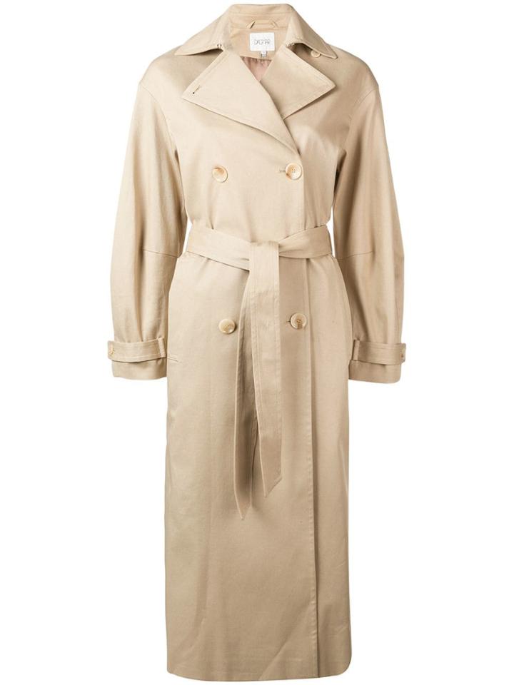 Dagmar Double-breasted Trench Coat - Neutrals