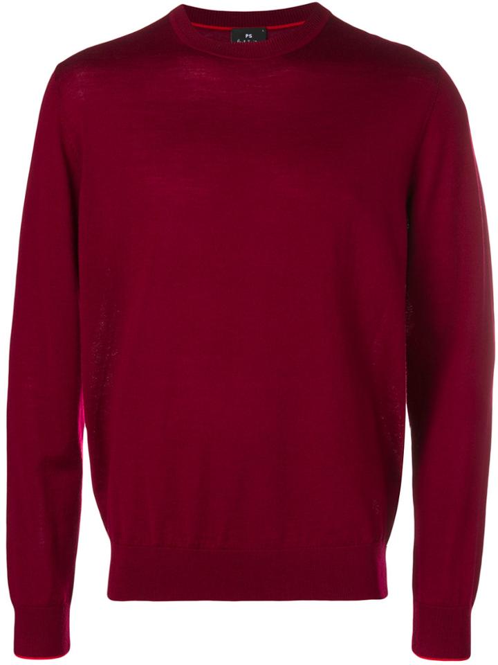 Ps By Paul Smith Crew Neck Sweater - Red
