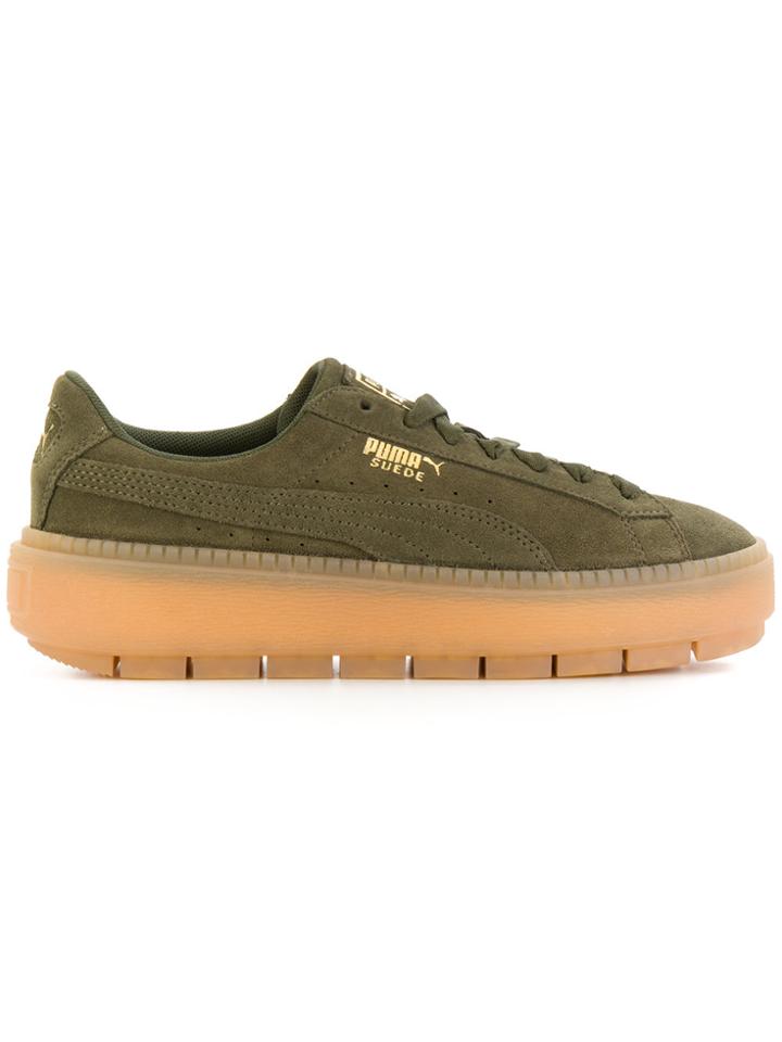 Puma Platform Low Top Sneakers - Green