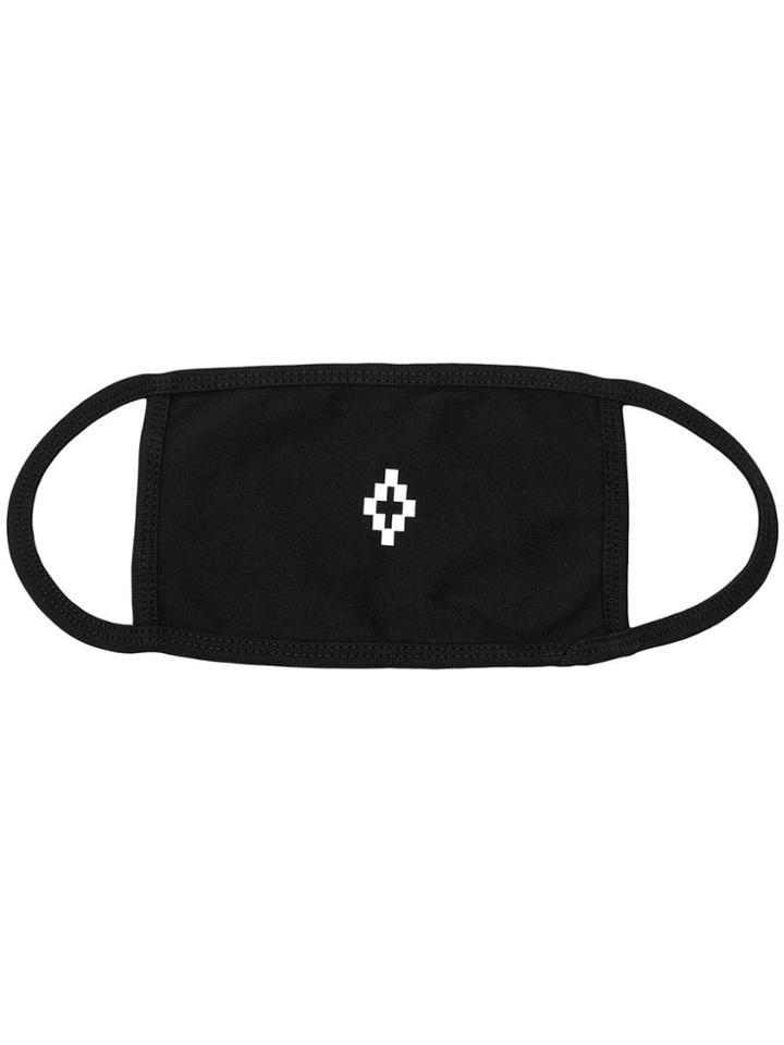 Marcelo Burlon County Of Milan Pritned Cross Face Mask - Black
