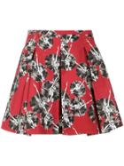 Reinaldo Lourenço Pleated Skirt - Red