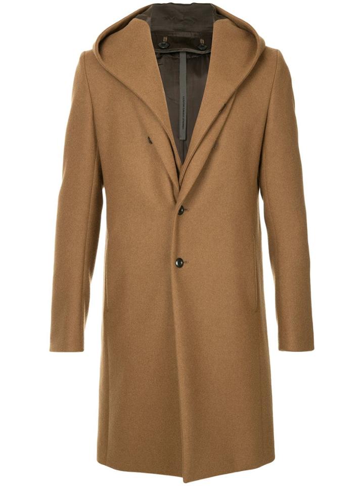 Kazuyuki Kumagai Classic Coat With Hood - Brown