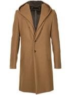 Kazuyuki Kumagai Classic Coat With Hood - Brown