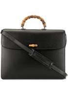 Gucci Pre-owned Bamboo Line 2way Business Bag - Black