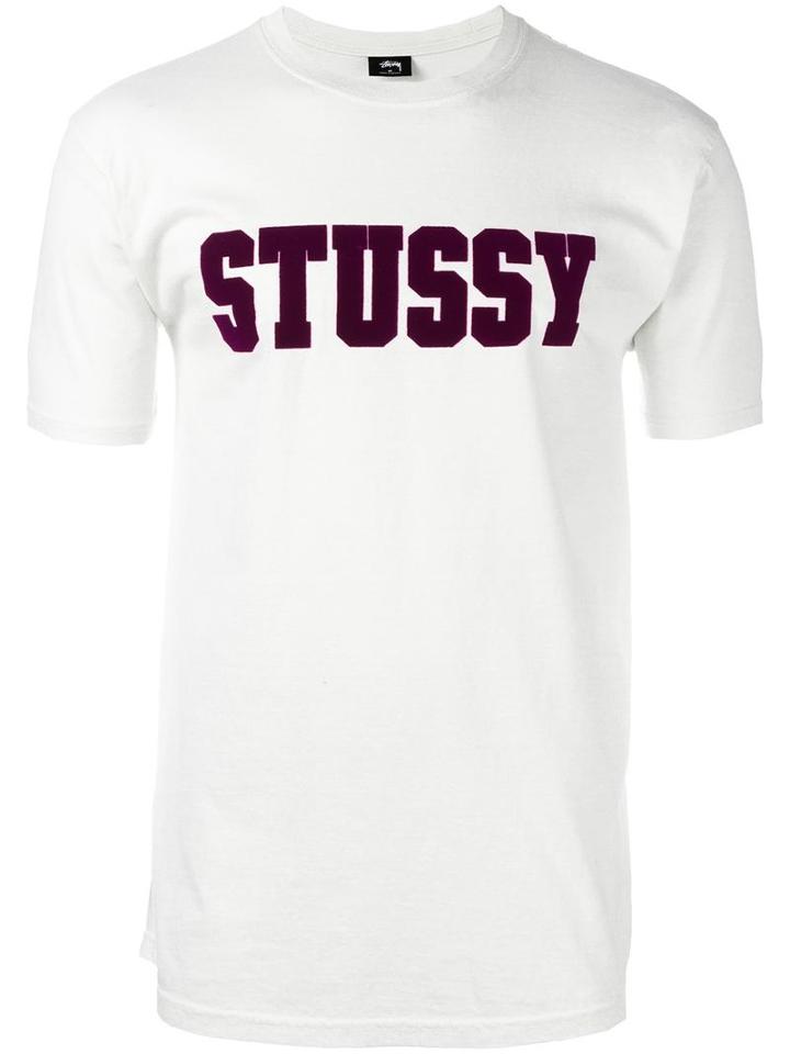 Stussy 'university' T-shirt, Men's, Size: Large, Nude/neutrals, Cotton